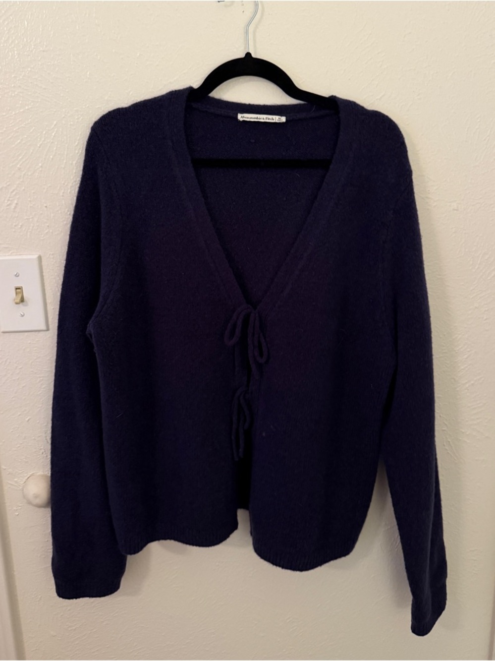 Abercrombie Navy Tie-Front Cardigan